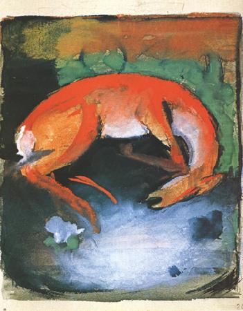 Franz Marc Dead Deer (mk34) china oil painting image
